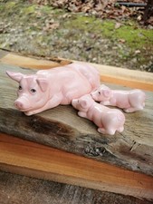 Vintage Mama Pig & Two Nursing