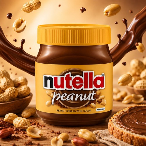 New nutella peanut 350g - new,