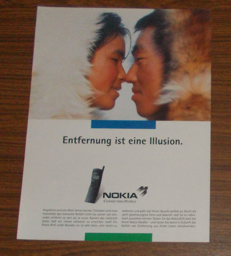 Rara pubblicità nokia 8110 - pubblicità,