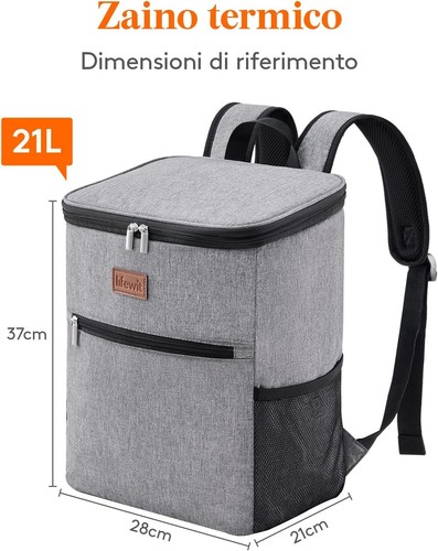 Lifewit zaino termico 24l - zaino,