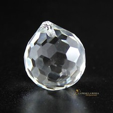 Sfera pendente di cristallo sfaccettato per lampadario vintage ricambio vetro 