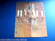 CONSOLE DELUXE Model 447 ROCK OLA 1972 ORIG JUKEBOX PHONOGRAPH FLYER BROCHURE