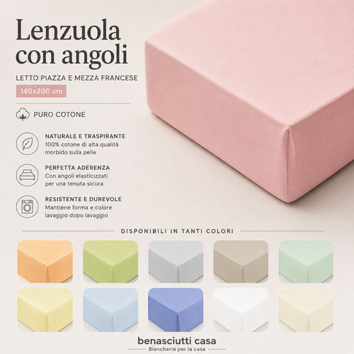 Lenzuola con angoli - , letto