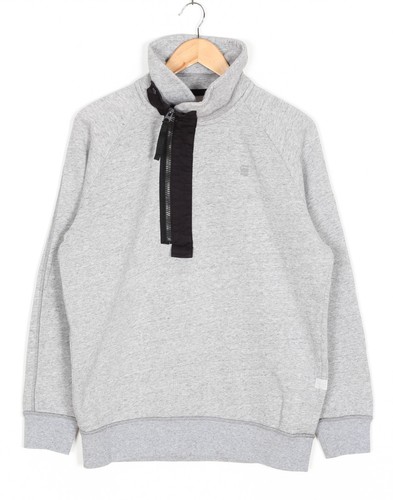 Felpa pullover girocollo zip