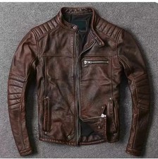 Giacca Moto Uomo Biker Vintage