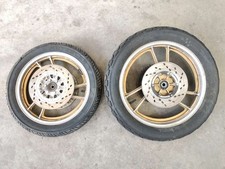 COPPIA RUOTE ORIGINALE SUZUKI GSX 550 ES 85 - 87 (PP378)