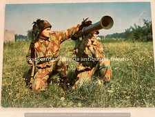 MILITARI IN MIMETICA caccia con bazooka cartolina stato maggiore esercito