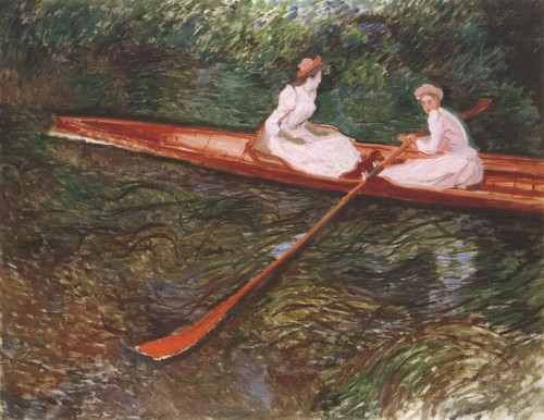 165 the pink skiff - 1890, poster