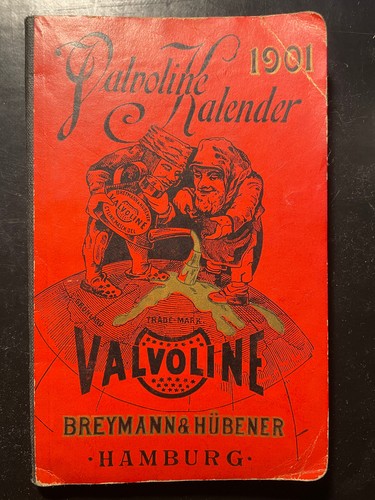 Calendario valvoline 1901 - calendario,