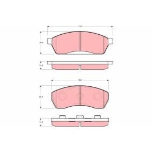 Trw gdb3068 kit pastiglie - kit,