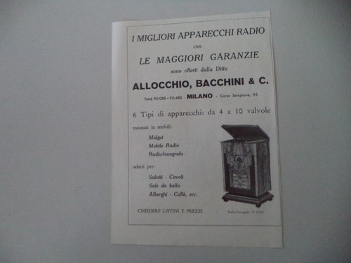 Advertising pubblicità 1932 - advertising,