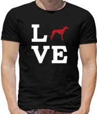 Love Cane Levriero Silhouette T-Shirt - Cagnolino - Animali - - Whippet - Regalo