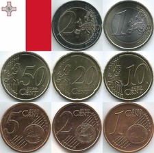Monete euro Malta dal 2008 al