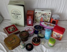 Lotto Stock 18 Scatole Di Latta Vintage 