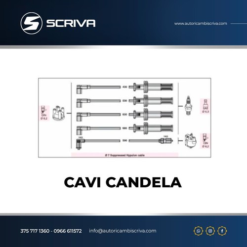 Kit cavi candela - candela, lancia