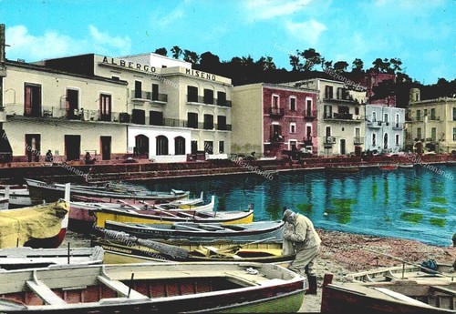 Eh421 cartolina bacoli albergo - eh421, bacoli,albergo