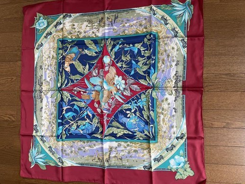 Sciarpa hermes rossa seta - hermes,