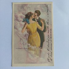 ANTICA CARTOLINA ROMANTICA