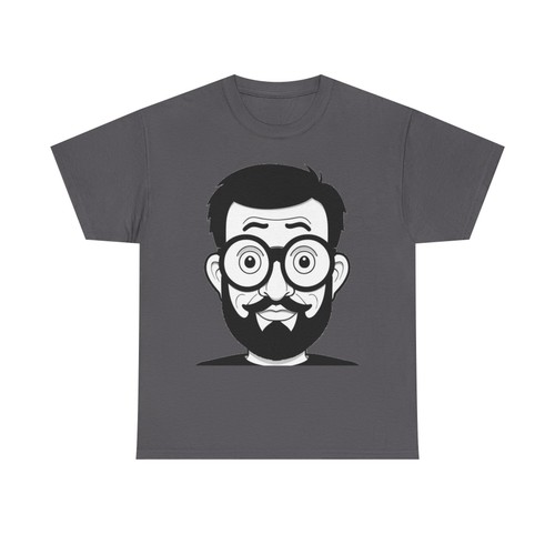 Shirt viso hipster barbuto - t-shirt,