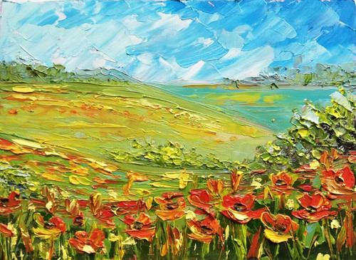 Dipinto olio paesaggio