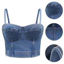 Gilet di jeans da donna alla