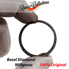 USED Usato Bezel Insert Per Rolex Millgauss Diamonds Diamanti 116400GV AFTERMARK