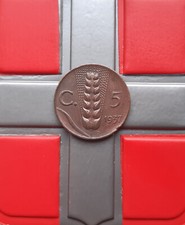 (£)  5 Centesimi 1937 (Spiga