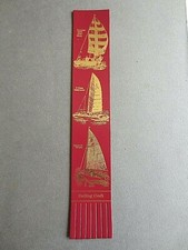 Leather BOOKMARK Sailing Craft