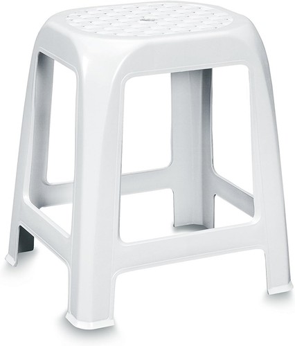 Sgabello bagno bianco - da,