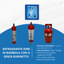 Bombola gas refrigerante r290 - bombola,