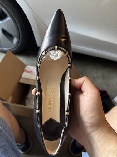 Black leather pump - , from