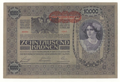 Austria 10000 kronen 1918 - 10000,