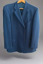 Giacca uomo Facis Harris tweed Blu Tg. 54 Cachemire &Wool Quality Tailored