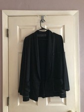 Zara Blazer Pigiama Raso Nero