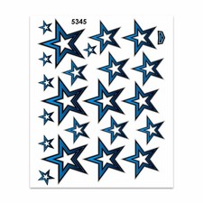 Adesivi Stickers Stelle Blu 35