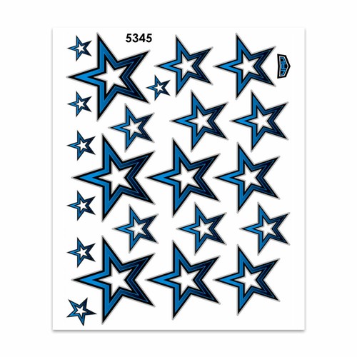 Adesivi stickers stelle blu - stickers, 35