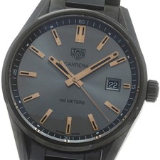 Orologio Uomo TAG HEUER Carrera WAR1113 Data Quadrante Grigio Quarzo_881875