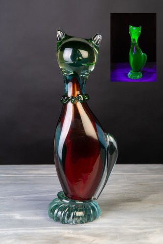 Scultura gatto vetro murano - scultura, di