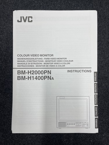 Jvc h2000pn h1400pn - jvc, bm-h1400pn