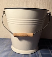Secchio smaltato bianco