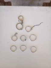 Portachiavi Keychain Ganci Anelli Metallo Stock Lotto Mix 11 Pezzi Set Chain 