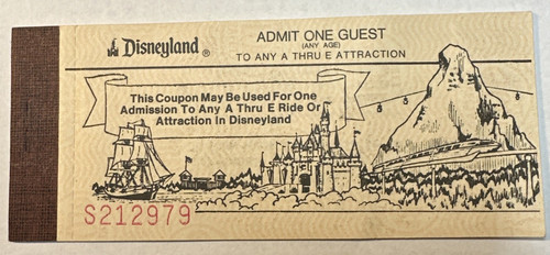 Biglietto disneyland vintage - disneyland,