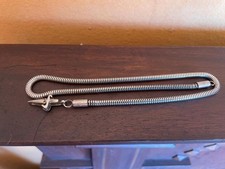 Collana Cesare Paciotti vintage in argento a coda di topo