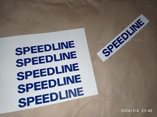 6 Adesivi Speedline Blu X