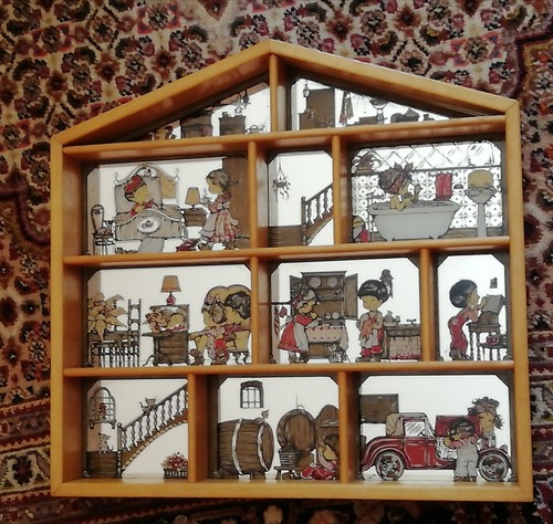 Rara casa quadro specchio - quadro, a