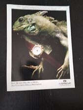 1988 LORENZ CRONOGRAFO ORO IGUANA VINTAGE WATCH OROLOGIO AD PUB