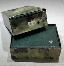 Rolex VINTAGE LEATHER GREEN BOX REF.68.00.2/OUT BOX MOON CRATER STICKERS 16753