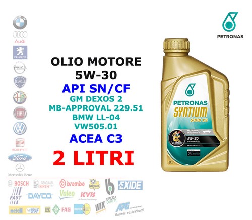 Olio motore 5w30 petronas - lt,