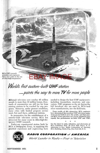 1951 advert rca experimental - 1951,