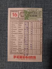 SCHEDINA TOTOCALCIO GIOCATA